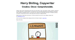 Desktop Screenshot of harryshillingportfolio.com