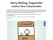 Tablet Screenshot of harryshillingportfolio.com